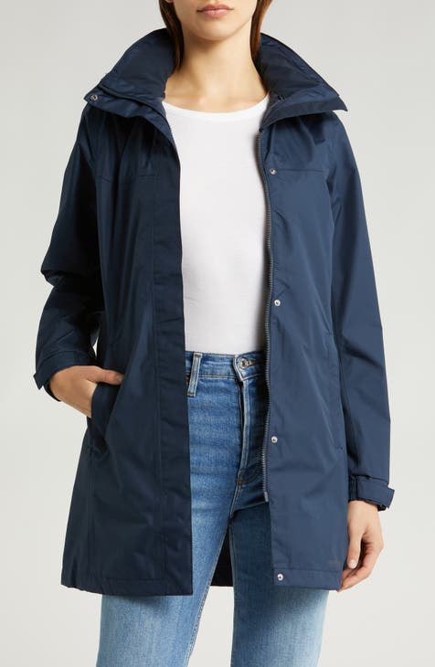 Aden Waterproof Hooded Longline Rain Jacket