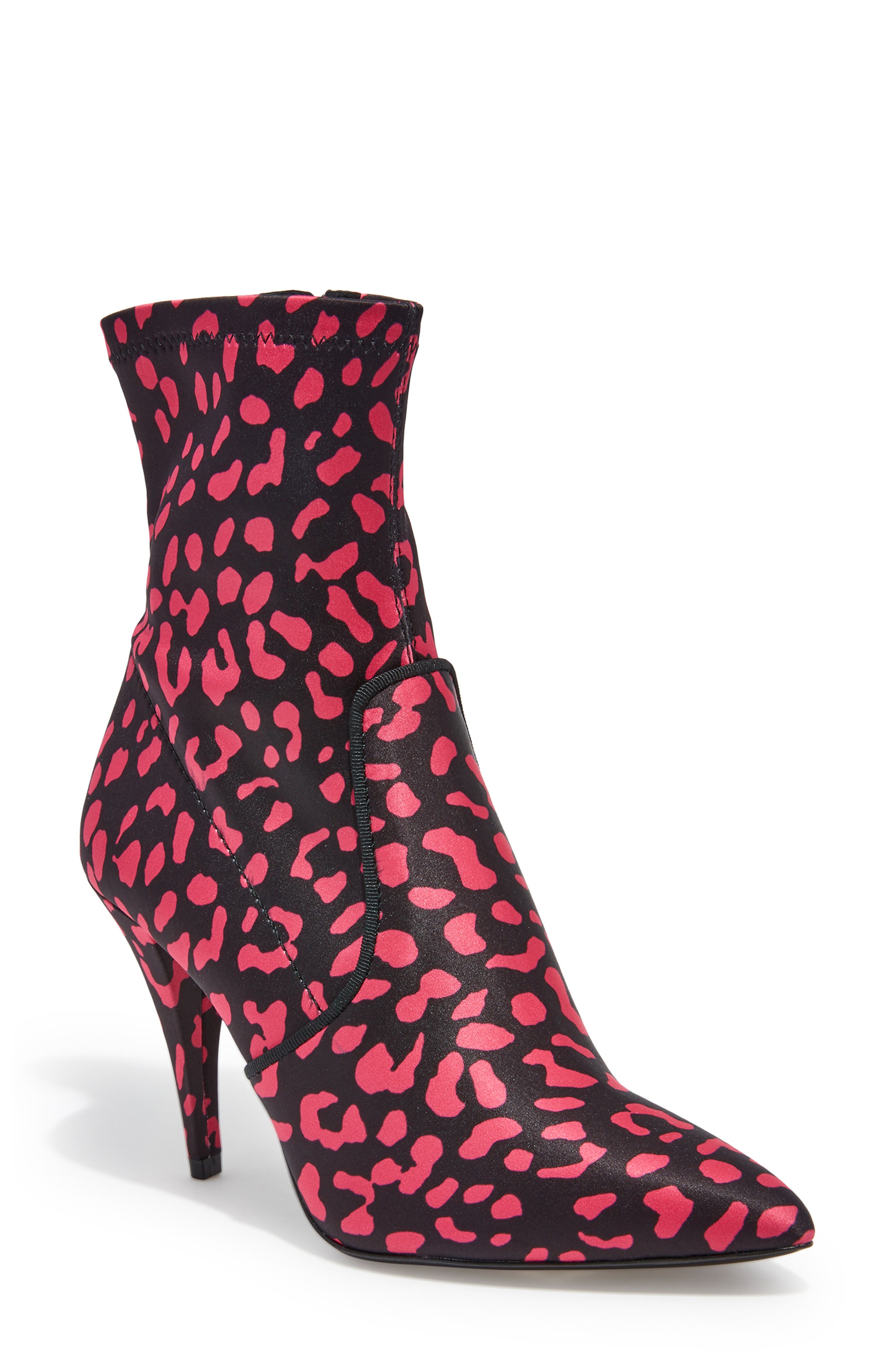 Alice + Olivia Hedde Pointy Toe Bootie, Pink