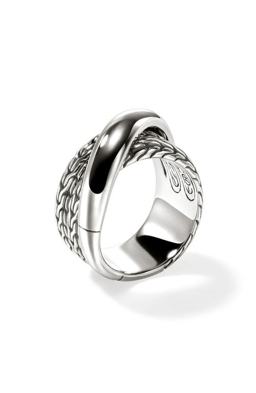 Shop John Hardy Jh Essential Crossover Ring, Sterling Silver