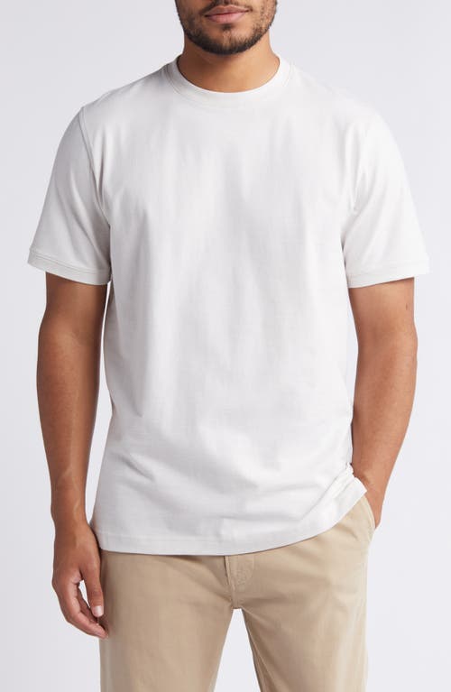 Tech-Smart Performance T-Shirt in Grey Moonbeam Feederstripe