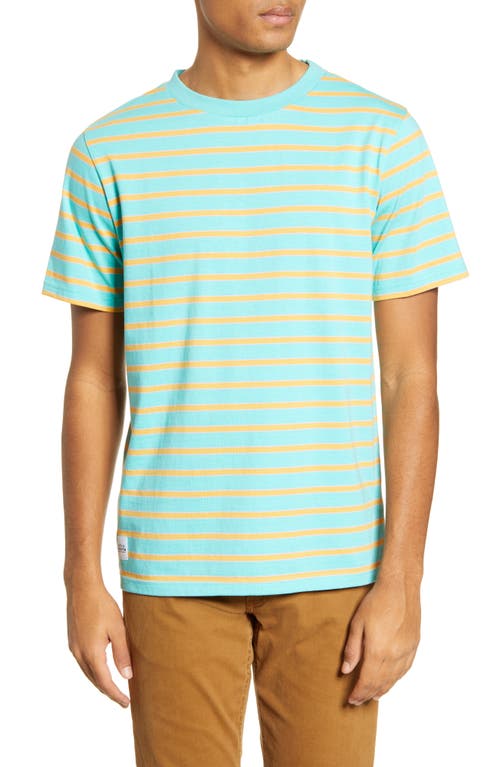 Native Youth Stripe T-Shirt in Turquoise