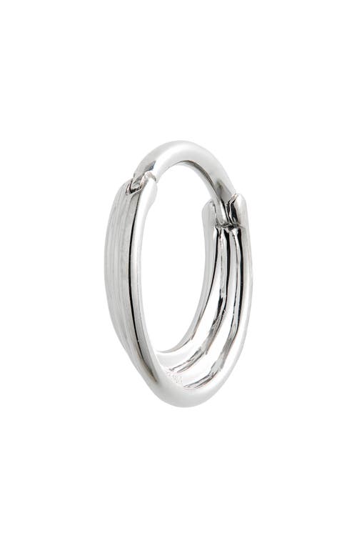Maria Tash Hiranya Single Hoop Earring In White Gold