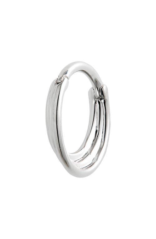 Shop Maria Tash Hiranya Single Hoop Earring In White Gold