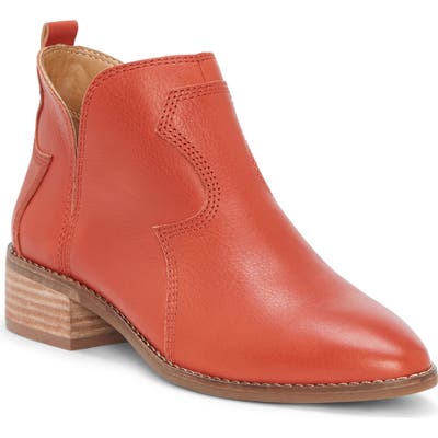 Lucky Brand Leymon Western Bootie- Red