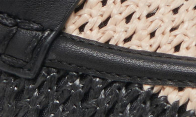Shop Dolce Vita Halley Woven Loafer In Black Multi Raffia