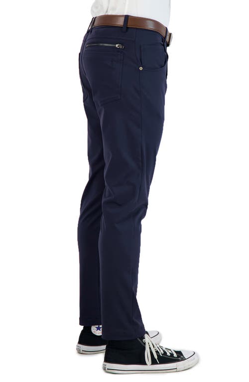 Shop Levinas All Day Everyday Stretch Tech Chino Pants In Navy