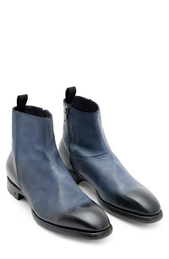 John Varvatos Regent Ankle Boot In Blue Stone