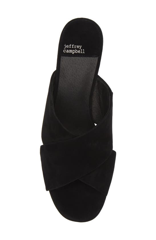 Shop Jeffrey Campbell Coerce Platform Sandal In Black Suede