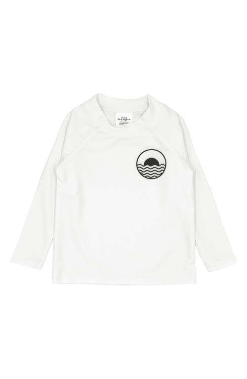 Feather 4 Arrow Icon Long Sleeve Rashguard White at Nordstrom,