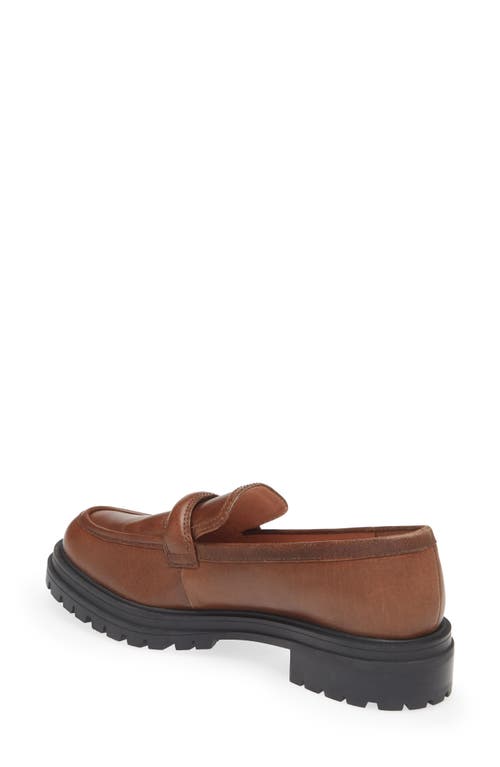 Madewell The Bradley Lugsole Loafer In Leather In Stable