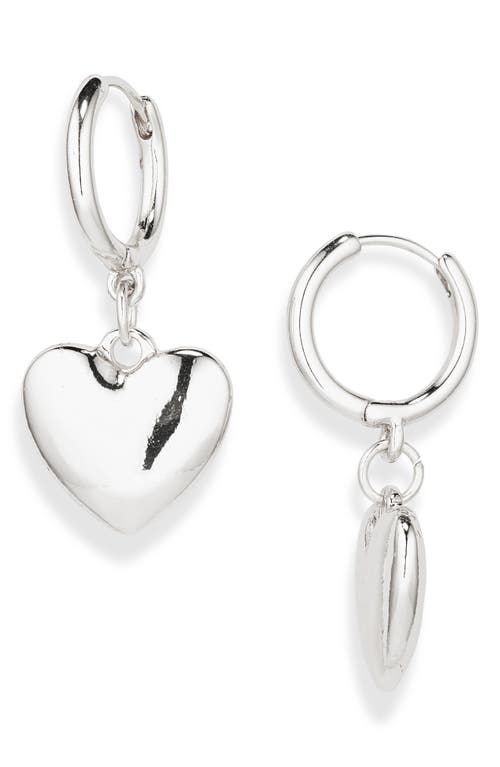 Shop Bp. Puffy Heart Drop Earring In Rhodium