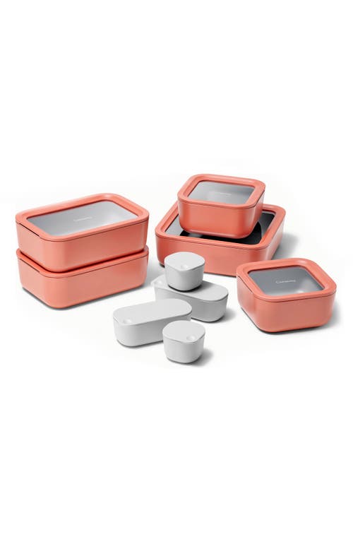 CARAWAY 14-Piece Food Storage Glass Container Set in Perracotta at Nordstrom