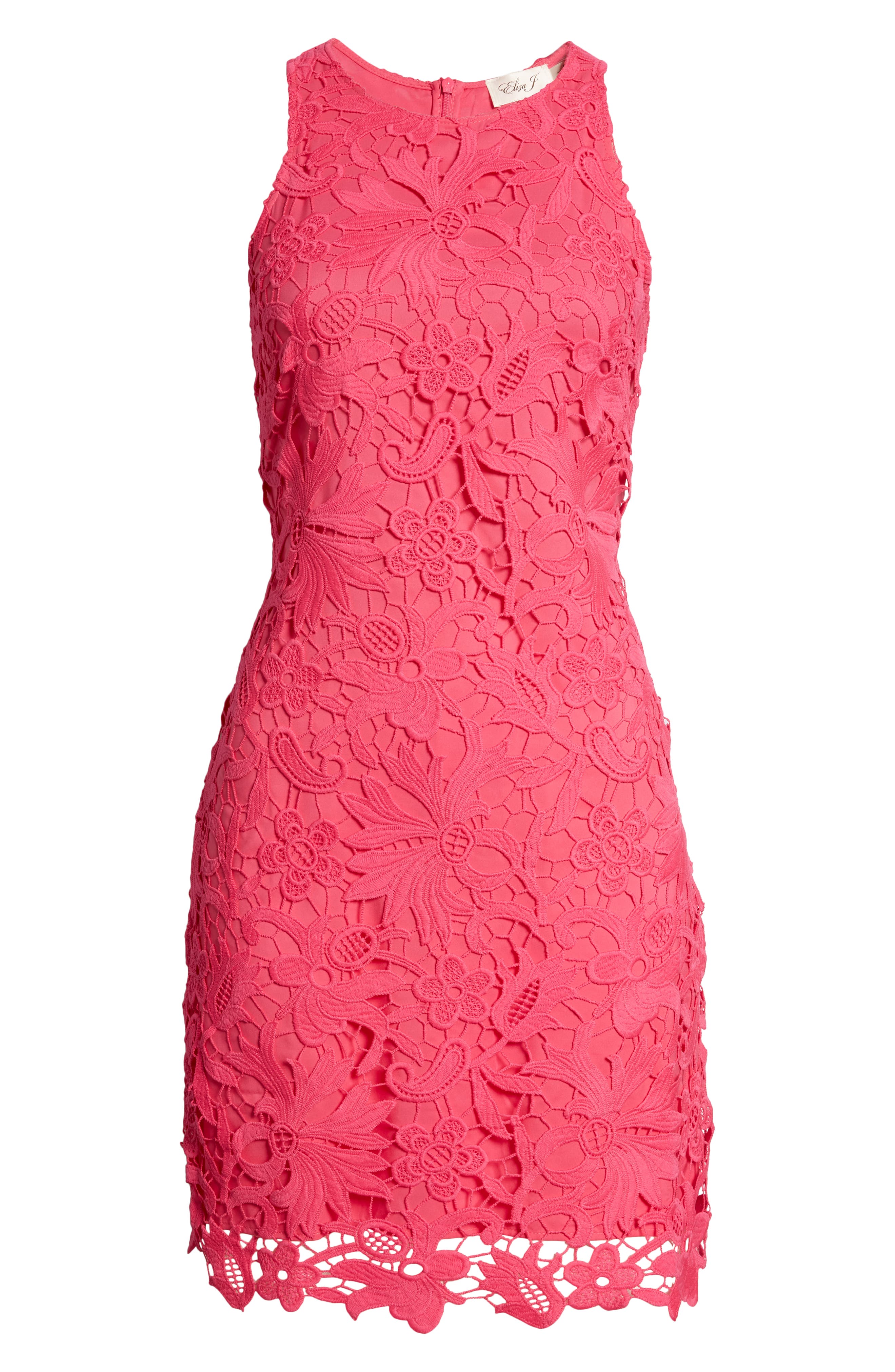 eliza j sleeveless lace shift dress