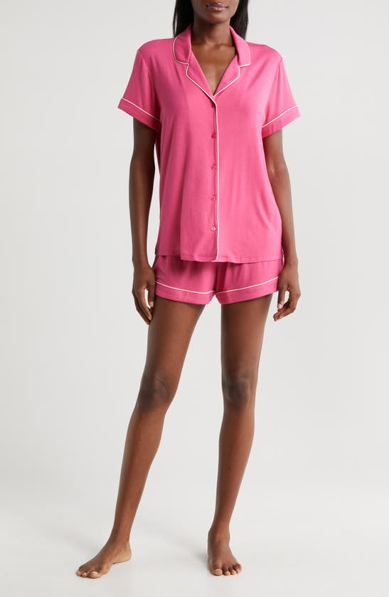 Shop Nordstrom Moonlight Short Pajamas In Pink Carmine