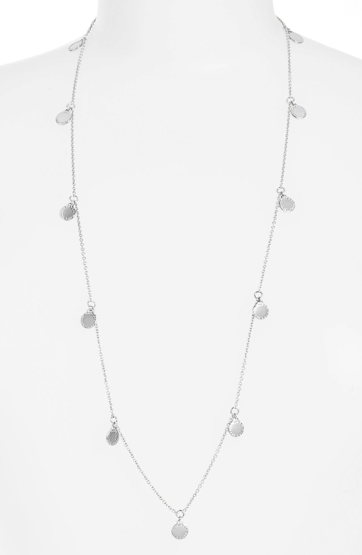 MARC BY MARC JACOBS 'Classic Marc' Long Logo Charm Necklace | Nordstrom