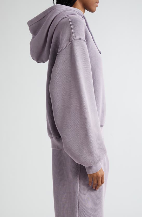 Shop Alexander Wang Gender Inclusive Relaxed Fit Essential Terry Cloth Hoodie In Acid Pink Lavender