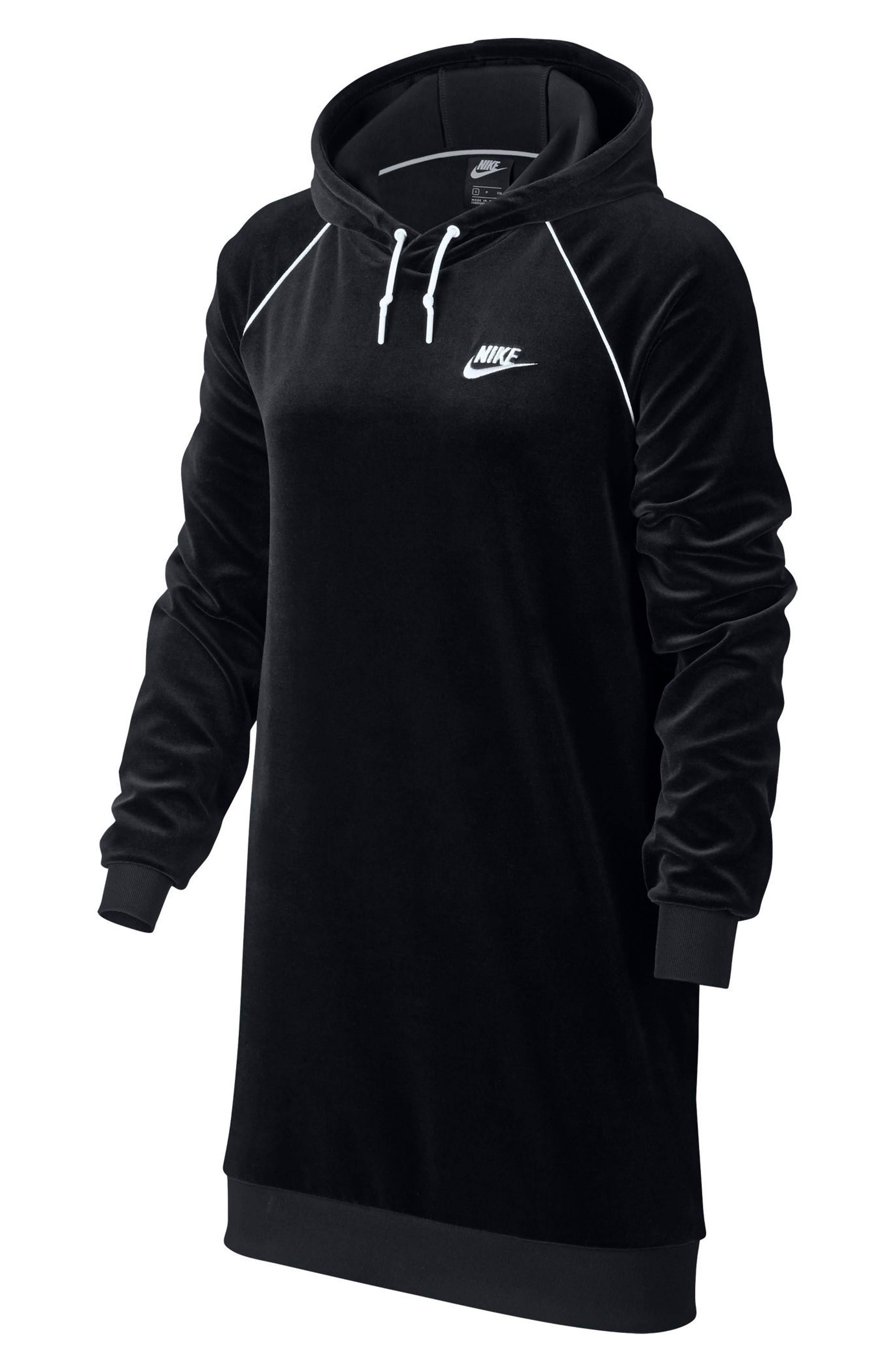 nike velour hoodie dress