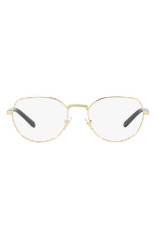 VOGUE 53mm Round Optical Glasses in Gold