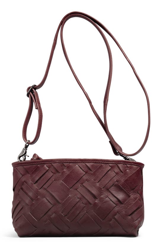 Day & Mood Mee Leather Crossbody Bag In Burgundy