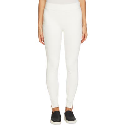 Cece Ponte Knit Leggings, Ivory