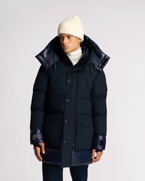 Alpenhaus Verenfeld Heavyweight Puff Parka With Removable Hood In Midnight