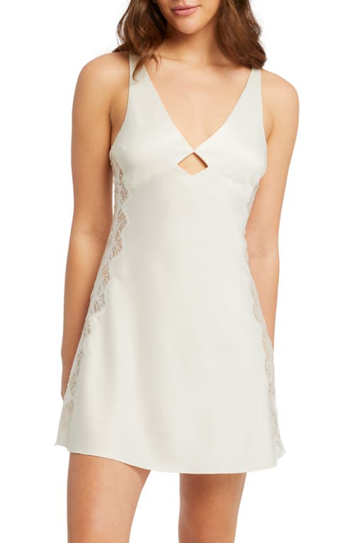 Rya Collection Zinnia Charmeuse Chemise In Ivory