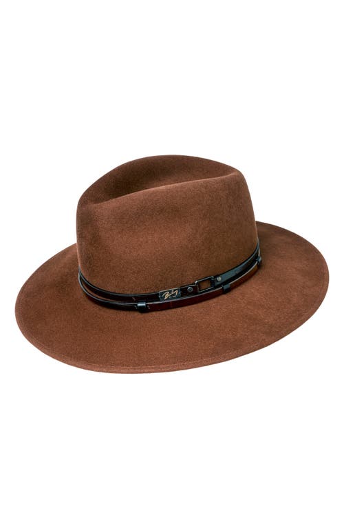 Bailey Stedman Wool Fedora in Oak