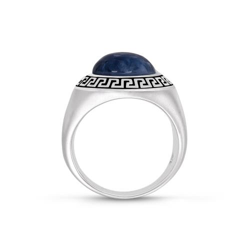 Shop Luvmyjewelry Blue Apatite Sterling Silver Men Signet Ring