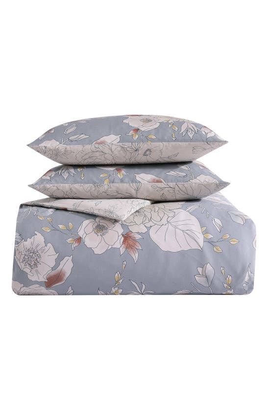 Shop Bebejan Smoky Blue Garden 5-piece Reversible Comforter Set