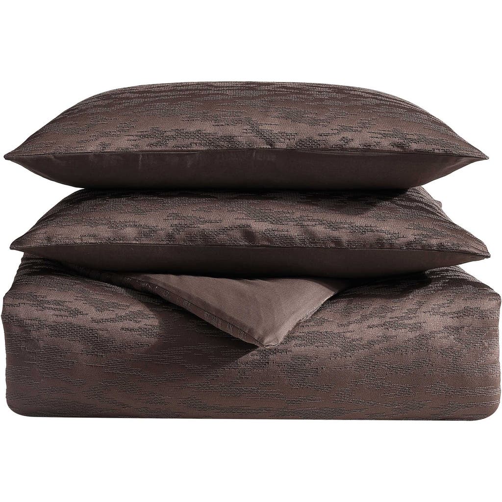 Vera Wang Illusion Comforter & Shams Set In Bittersweet Brown
