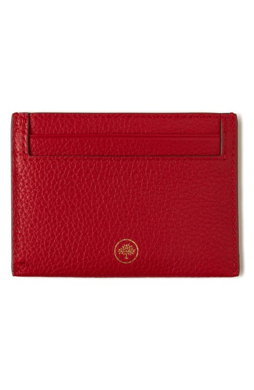 Shop Mulberry Leather Card Case In Scarlet Red