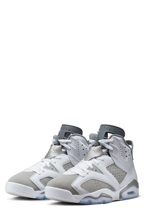 UPC 196153201644 product image for Air Jordan 6 Retro High Top Sneaker in White/Medium Grey/Cool Grey at Nordstrom, | upcitemdb.com