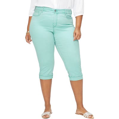 Plus Size Nydj Marilyn Straight Leg Capri Jeans, Blue