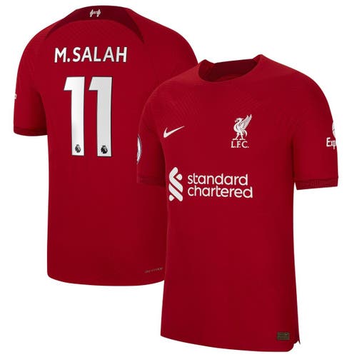 Men's Nike Mohamed Salah Red Liverpool 2022/23 Home Authentic Player Jersey