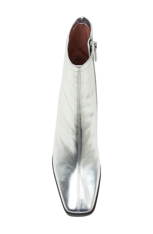 Linea Paolo Saylor Square Toe Boot In Silver