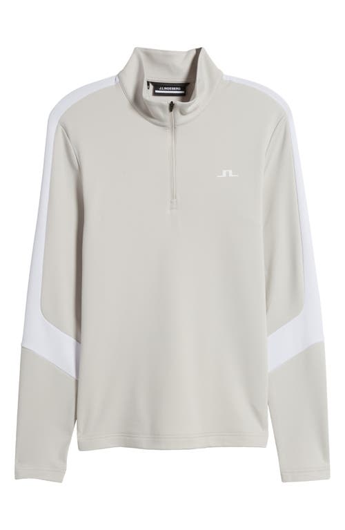 Shop J. Lindeberg Carl Half Zip In Moonbeam