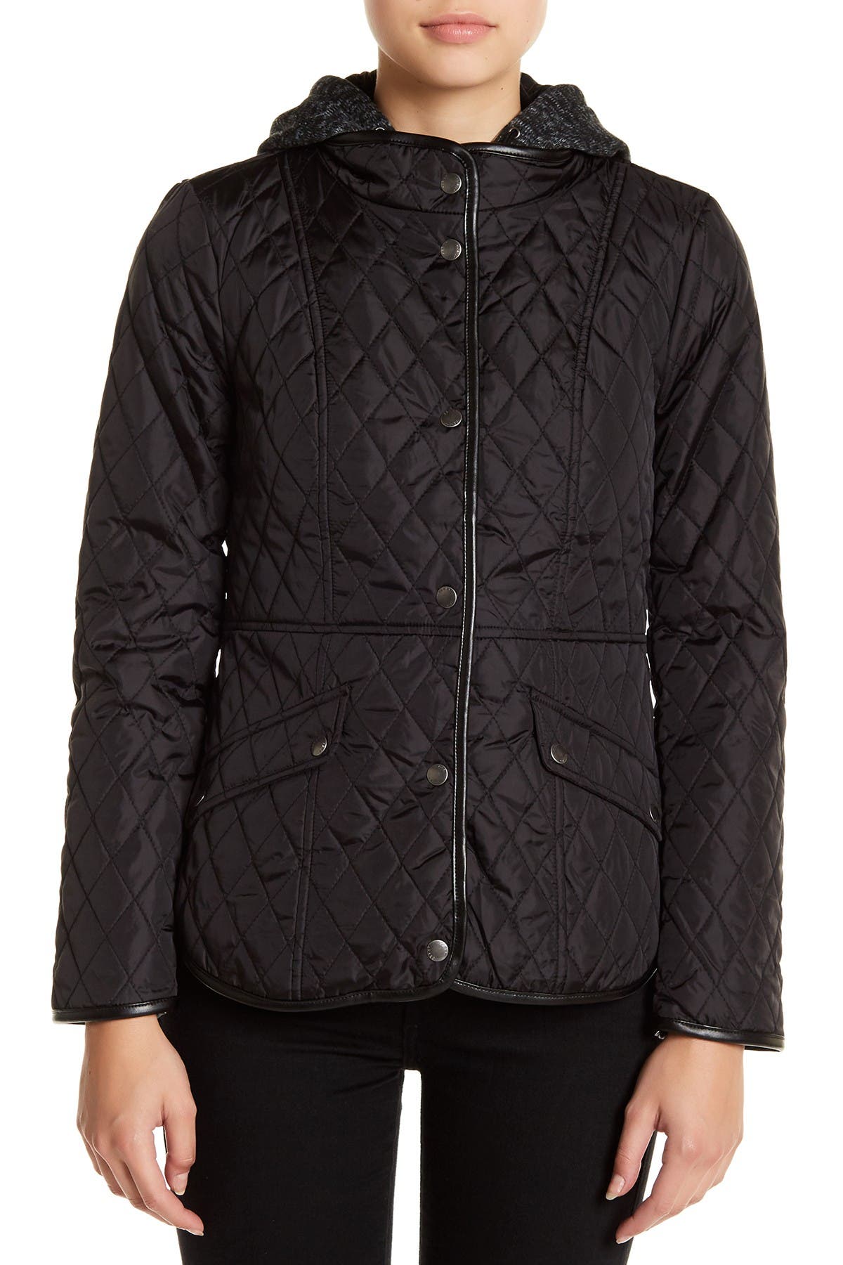 Sebby | Fleece Hoodie Quilt Jacket | Nordstrom Rack