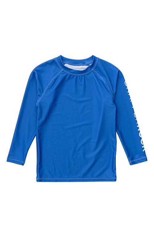 Snapper Rock Kids' Long Sleeve Rashguard Blue at Nordstrom,