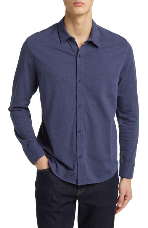 Sea Wash Button-Up Shirt in Midnight