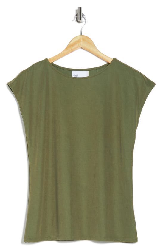 Nordstrom Rack Cap Sleeve Modal Blend T-shirt In Green Sorrel