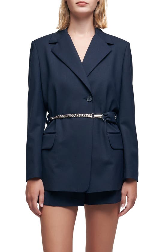MAJE VILLE CHAIN BELT BLAZER