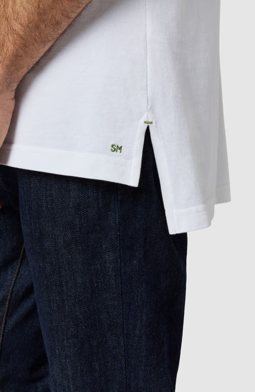 Shop Sid Mashburn Pima Cotton Piqué Polo In White Pique