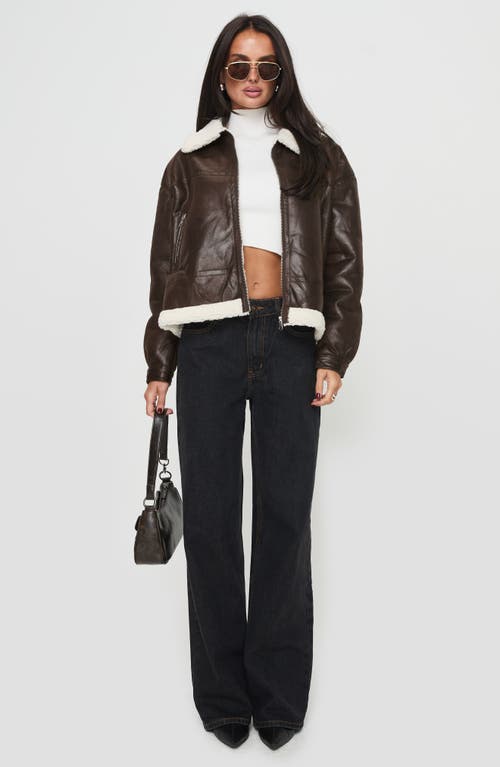 PRINCESS POLLY PRINCESS POLLY SOLARA FAUX SHEARLING JACKET