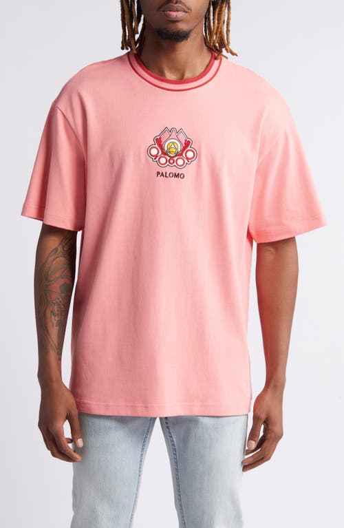 Shop Puma X Palomo T7 Embroidered T-shirt In Passionfruit