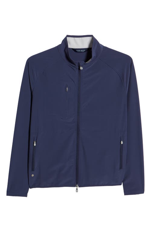 Peter Millar Men's Crafted Flex Adapt Wind Cheater Water Resistant Shell Jacket in Navy