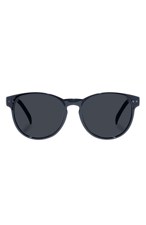 Aire Karma 54mm Polarized Round Sunglasses In Black