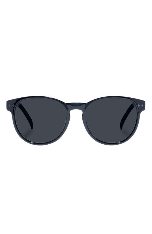 AIRE Karma 54mm Polarized Round Sunglasses in Black 