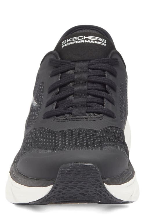 Shop Skechers Max Cushioning Premier Sneaker In Black/white