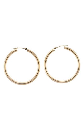 Candela Jewelry 14k Gold 38mm Hoop Earrings
