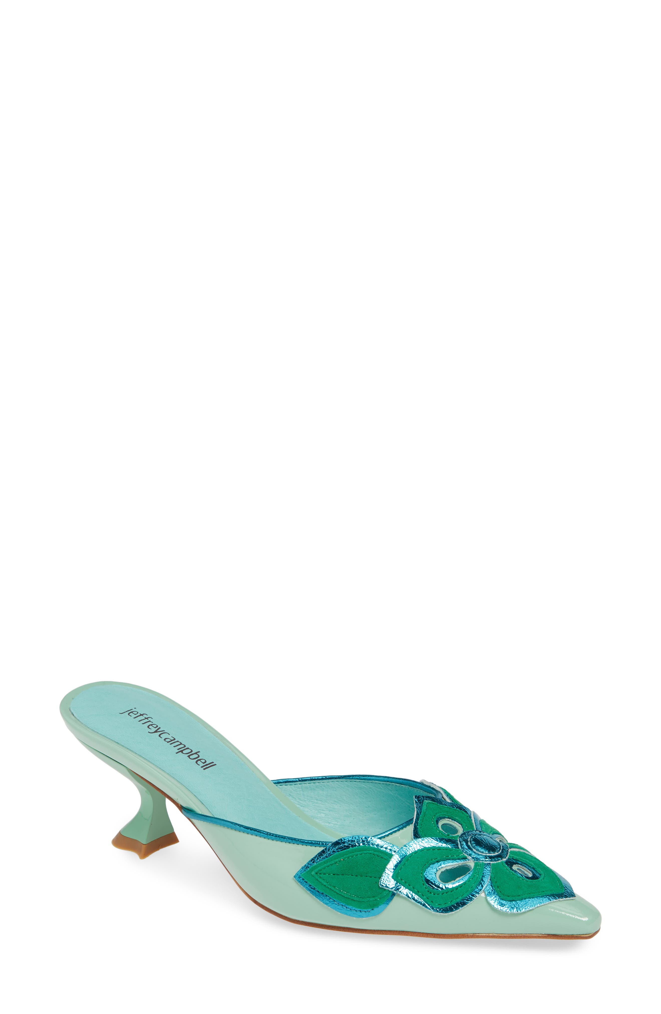 Jeffrey Campbell Limon Mule- Blue/green
